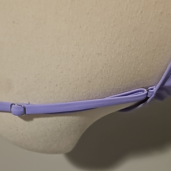 XHILARATION Lavendar Bikini top only Size X-Large VGUC Back closure Adj. Straps - Picture 7 of 10